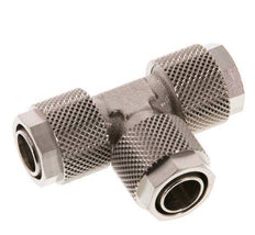 Conector Latón Niquelado en T 12x10 de Rosca