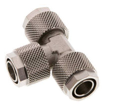 Conector Latón Niquelado en T 12x10 de Rosca
