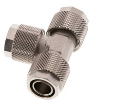 Conector Latón Niquelado en T 12x10 de Rosca