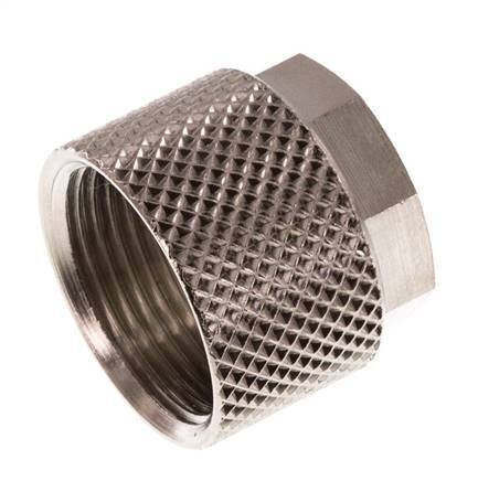 Tuerca de Latón Niquelado 12x10mm (M16x1) [10 piezas]