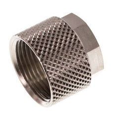 Tuerca de Latón Niquelado 12x10mm (M16x1) [10 piezas]