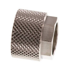 Tuerca de Latón Niquelado 12x10mm (M16x1) [10 piezas]