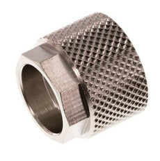 Tuerca de Latón Niquelado 12x10mm (M16x1) [10 piezas]