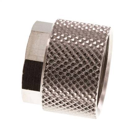 Tuerca de Latón Niquelado 12x10mm (M16x1) [10 piezas]