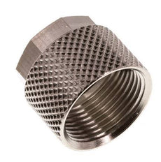 Tuerca de Latón Niquelado 12x10mm (M16x1) [10 piezas]