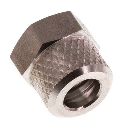 Tuerca de Acero Inoxidable 6x4mm (M10x1) [2 piezas]