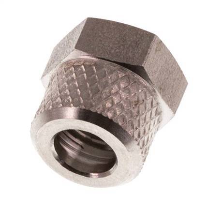 Tuerca de Acero Inoxidable 6x4mm (M10x1) [2 piezas]