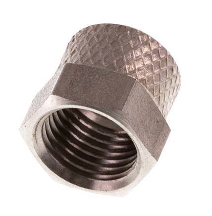 Tuerca de Acero Inoxidable 6x4mm (M10x1) [2 piezas]