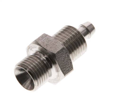 6x4 & G1/8'' Acero inoxidable 1.4571 Racor recto con rosca macho