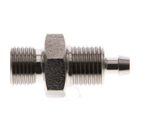 6x4 & G1/8'' Acero inoxidable 1.4571 Racor recto con rosca macho