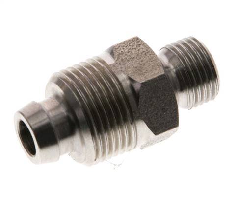 10x8 & G1/8'' Acero inoxidable 1.4571 Racor recto con rosca macho