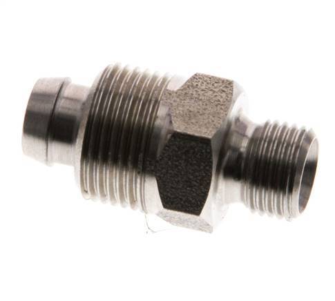 10x8 & G1/8'' Acero inoxidable 1.4571 Racor recto con rosca macho