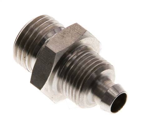 8x6 & G1/4'' Acero inoxidable 1.4571 Racor recto con rosca macho