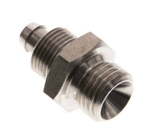 8x6 & G1/4'' Acero inoxidable 1.4571 Racor recto con rosca macho