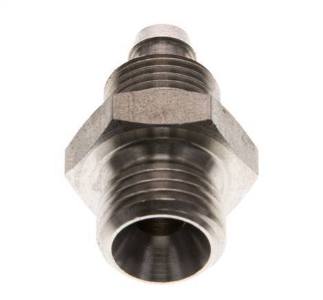 8x6 & G1/4'' Acero inoxidable 1.4571 Racor recto con rosca macho