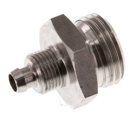 8x6 & G1/2'' Acero inoxidable 1.4571 Racor recto con rosca macho