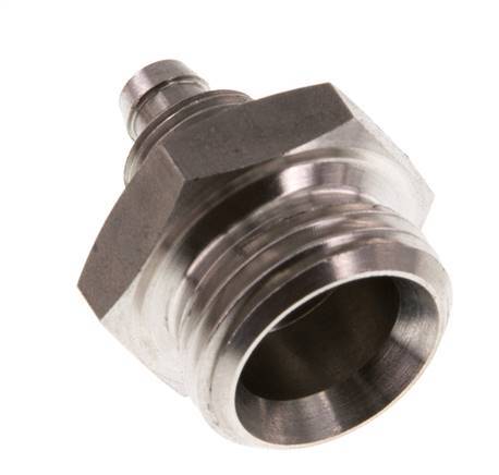 8x6 & G1/2'' Acero inoxidable 1.4571 Racor recto con rosca macho