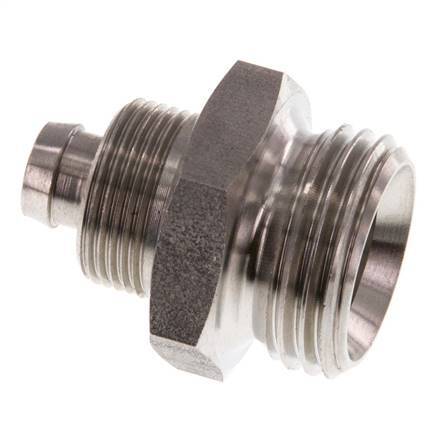 10x8 & G1/2'' Acero inoxidable 1.4571 Racor recto con rosca macho