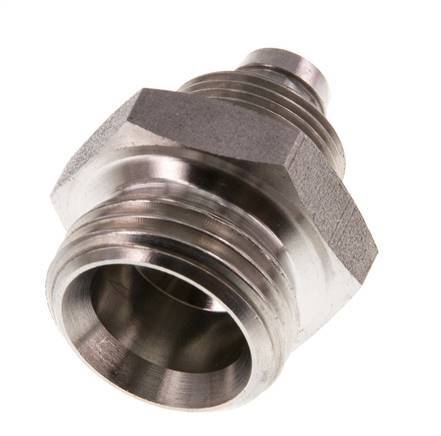 10x8 & G1/2'' Acero inoxidable 1.4571 Racor recto con rosca macho