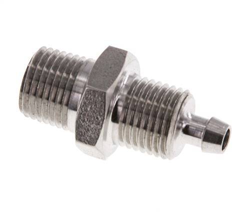 6x4 & 1/8''NPT Racor recto con rosca macho de acero inoxidable 1.4571