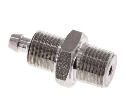6x4 & 1/8''NPT Racor recto con rosca macho de acero inoxidable 1.4571