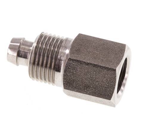 8x6 & G1/8'' Acero inoxidable 1.4571 Racor recto con rosca hembra