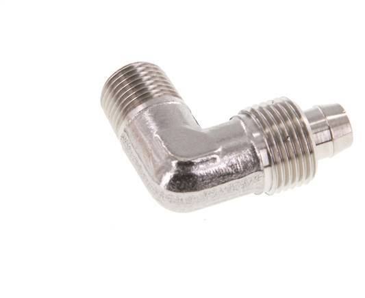 8x6 & R1/8'' Acero inoxidable 1.4404 Racor codo con rosca macho
