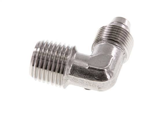 8x6 & R1/4'' Acero inoxidable 1.4404 Racor codo con rosca macho