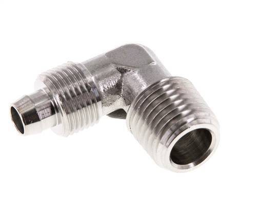 8x6 & R1/4'' Acero inoxidable 1.4404 Racor codo con rosca macho