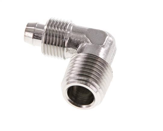 8x6 & R1/4'' Acero inoxidable 1.4404 Racor codo con rosca macho