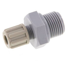 Racor de compresión recto 6x4mm y G3/8'' PA con rosca macho 10 bar [2 piezas]