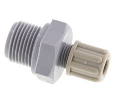 Racor de compresión recto 6x4mm y G3/8'' PA con rosca macho 10 bar [2 piezas]