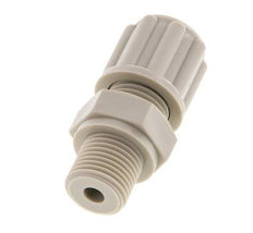 Accesorio de compresión recto de PP de 6x4mm y G1/8'' con rosca macho 10 bar [2 piezas]