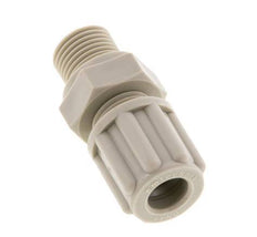 Accesorio de compresión recto de PP de 6x4mm y G1/8'' con rosca macho 10 bar [2 piezas]