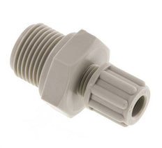 Racor de compresión recto de PP de 6x4 mm y G3/8'' con rosca macho 10 bar