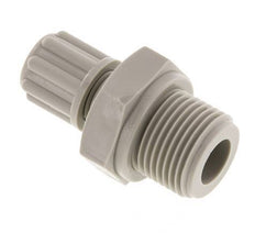 Racor de compresión recto de PP de 6x4 mm y G3/8'' con rosca macho 10 bar