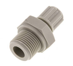 Racor de compresión recto de PP de 6x4 mm y G3/8'' con rosca macho 10 bar