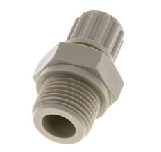Racor de compresión recto de PP de 8x6 mm y G1/2'' con rosca macho 10 bar