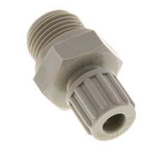 Racor de compresión recto de PP de 8x6 mm y G1/2'' con rosca macho 10 bar