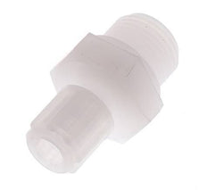 Racor de compresión recto de PVDF de 6x4 mm y G1/2'' con rosca macho 10 bar
