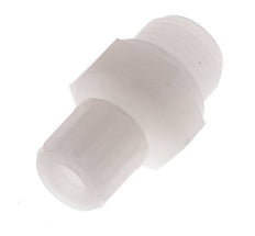 Racor de compresión recto de PVDF 8x6 mm y G1/2'' con rosca macho 10 bar