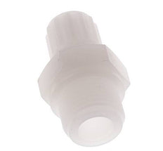 Racor de compresión recto de PVDF 8x6 mm y G1/2'' con rosca macho 10 bar