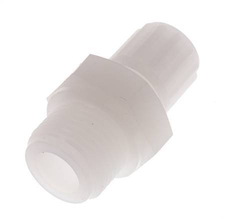 Racor de compresión recto de PVDF 8x6 mm y G1/2'' con rosca macho 10 bar