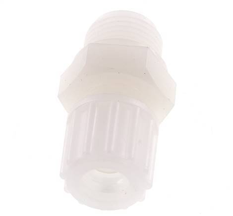 12x10mm & G1/2'' PVDF Straight Compression Fitting with Male Threads 10 bar
