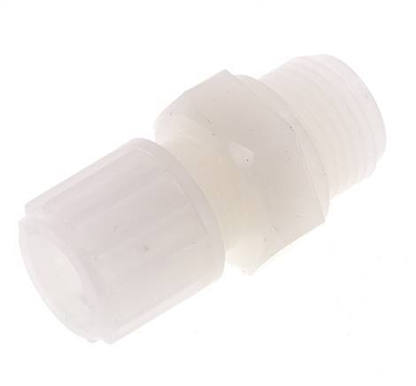 12x10mm & G1/2'' PVDF Straight Compression Fitting with Male Threads 10 bar