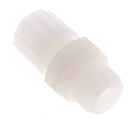 12x10mm & G1/2'' PVDF Straight Compression Fitting with Male Threads 10 bar