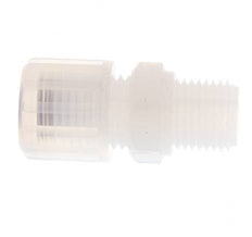 Racor de corte recto PFA 8x6 mm y G1/4'' con roscas macho 10 bar