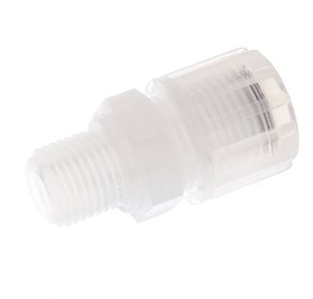 10x8mm & G1/4'' PFA Racor de corte recto con rosca macho 10 bar