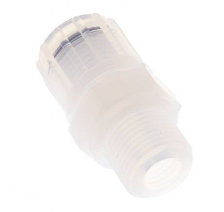 10x8mm & G3/8'' PFA Racor de corte recto con rosca macho 10 bar