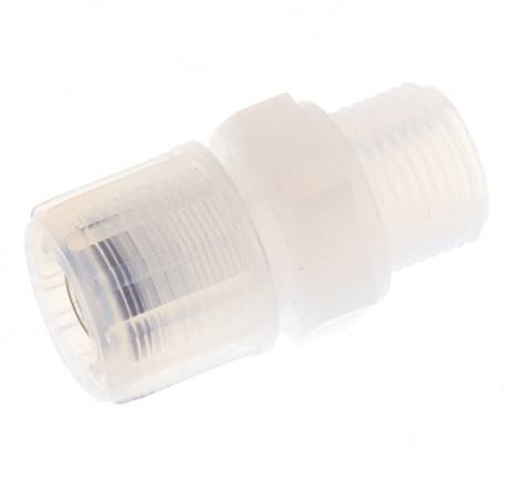 10x8mm & G3/8'' PFA Racor de corte recto con rosca macho 10 bar